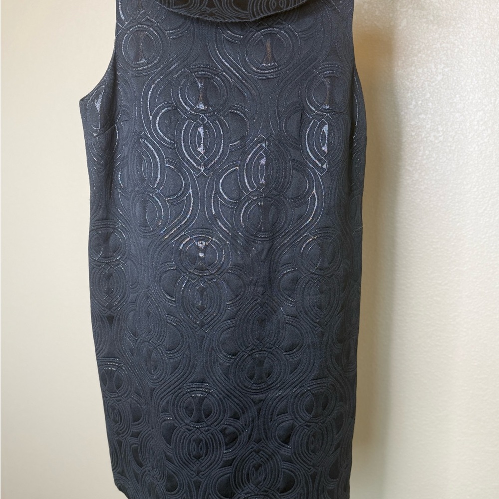 Target Black Backless Sheath Dress with Cowl Neck for Cocktail